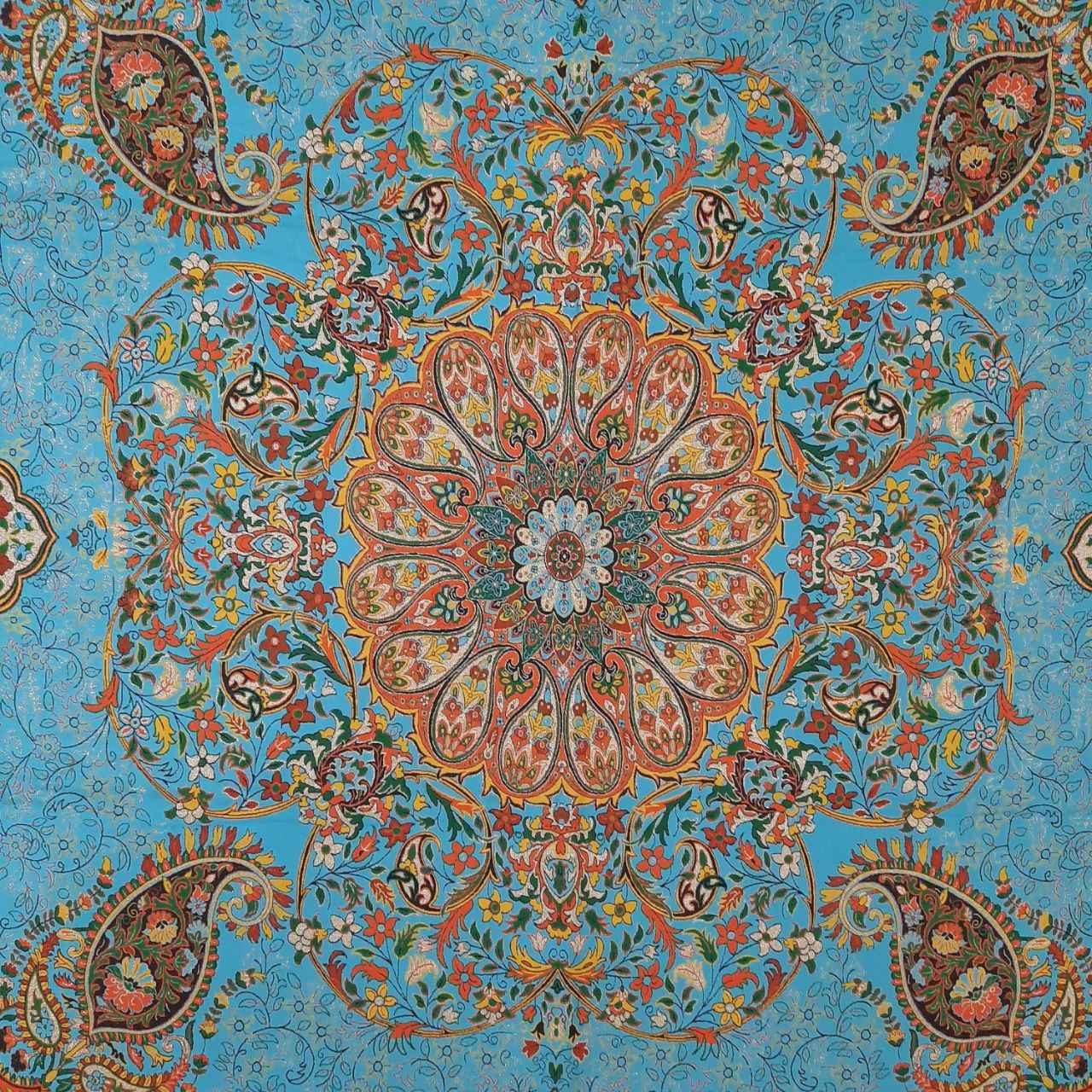 Price and Buy Termeh Tablecloth Luxurious with Persian Paisley Pattern Farhani - Image 4