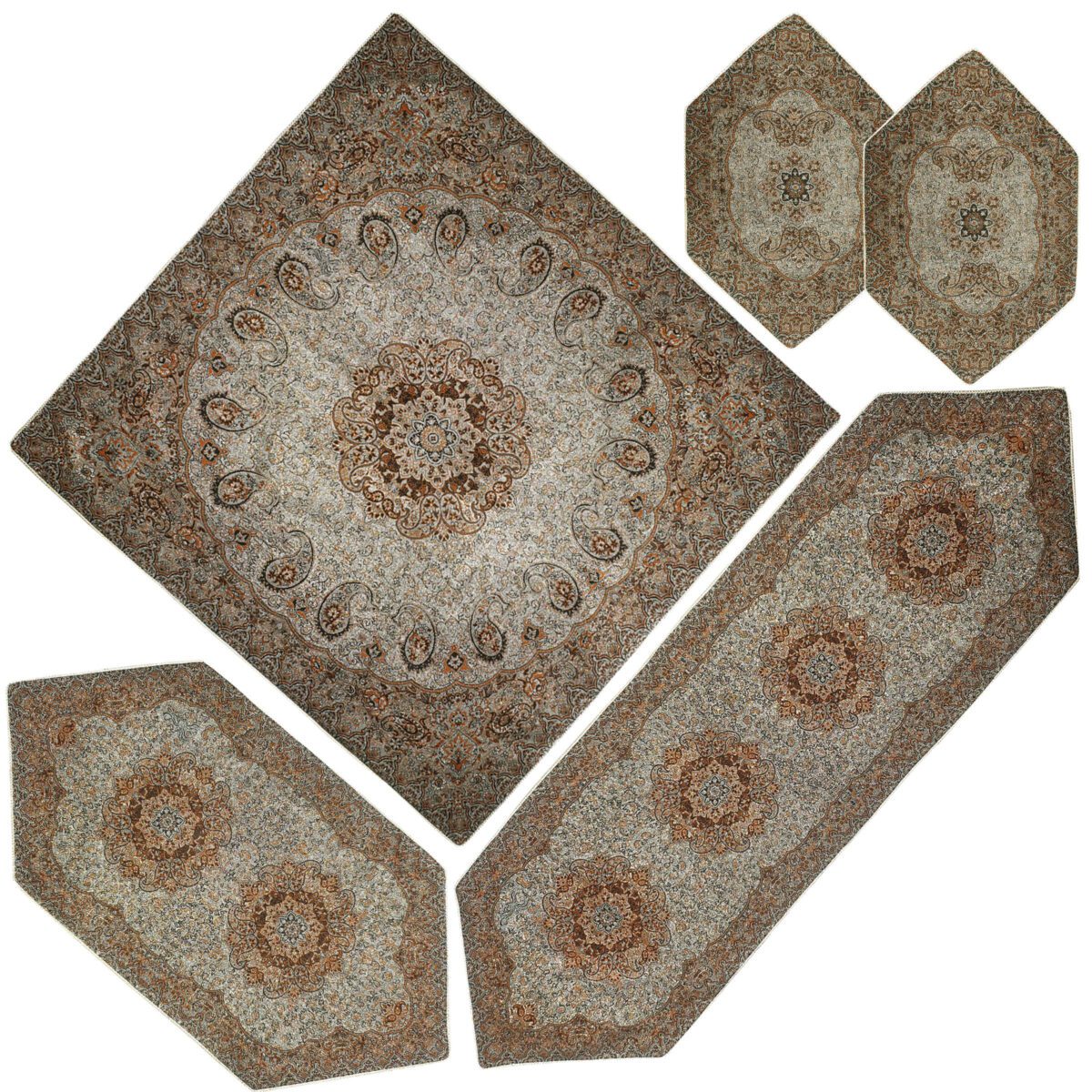 Price and Buy Termeh Tablecloth Luxurious with Persian Paisley Pattern Mahini (5x)