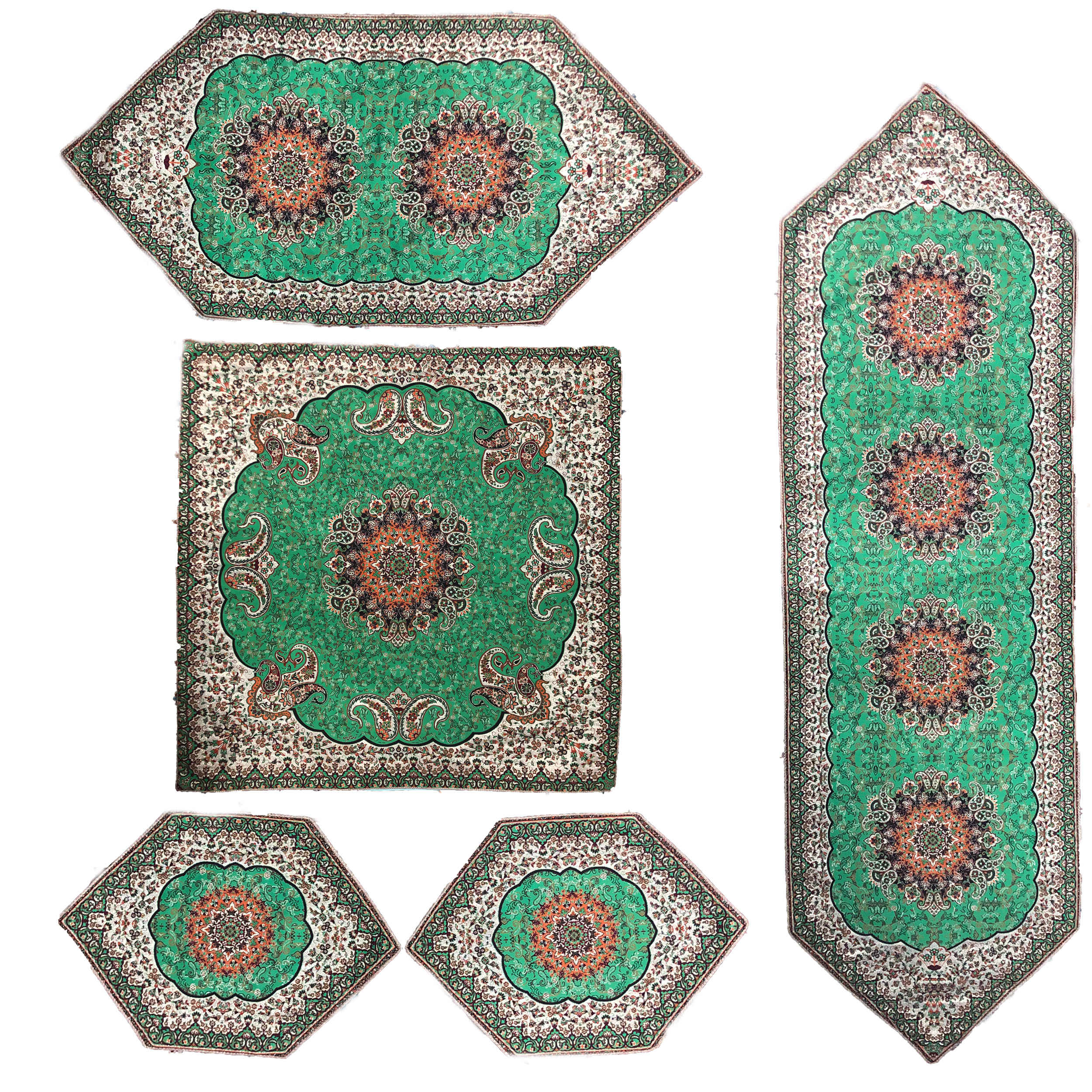Price and Buy Termeh Tablecloth Luxurious with Persian Paisley Pattern Toranj (5x)