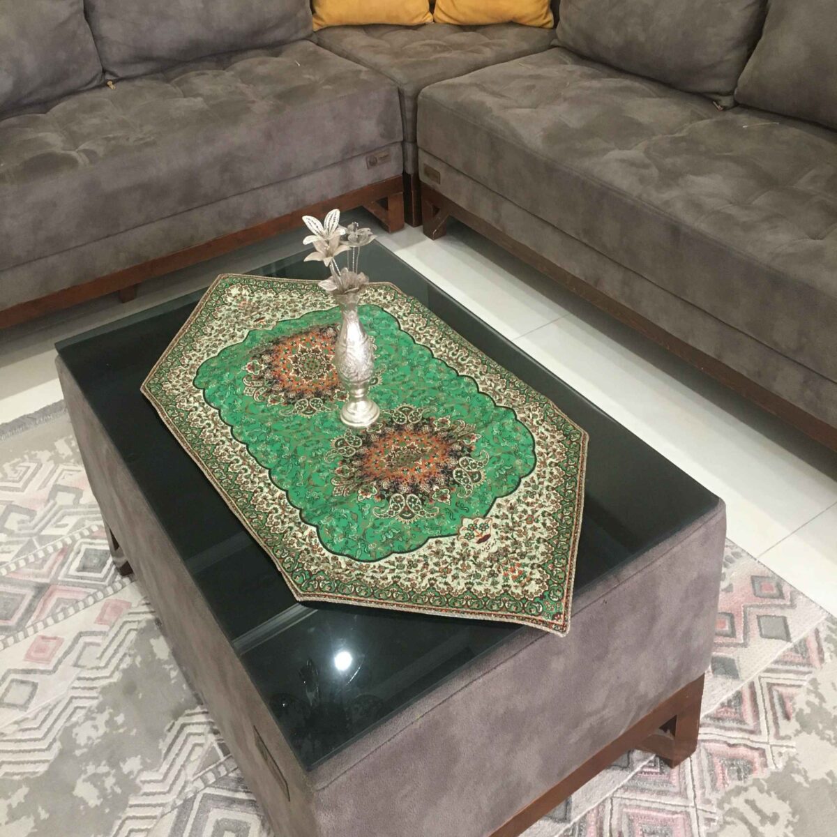 Price and Buy Termeh Tablecloth Luxurious with Persian Paisley Pattern Toranj (5x) - Image 3