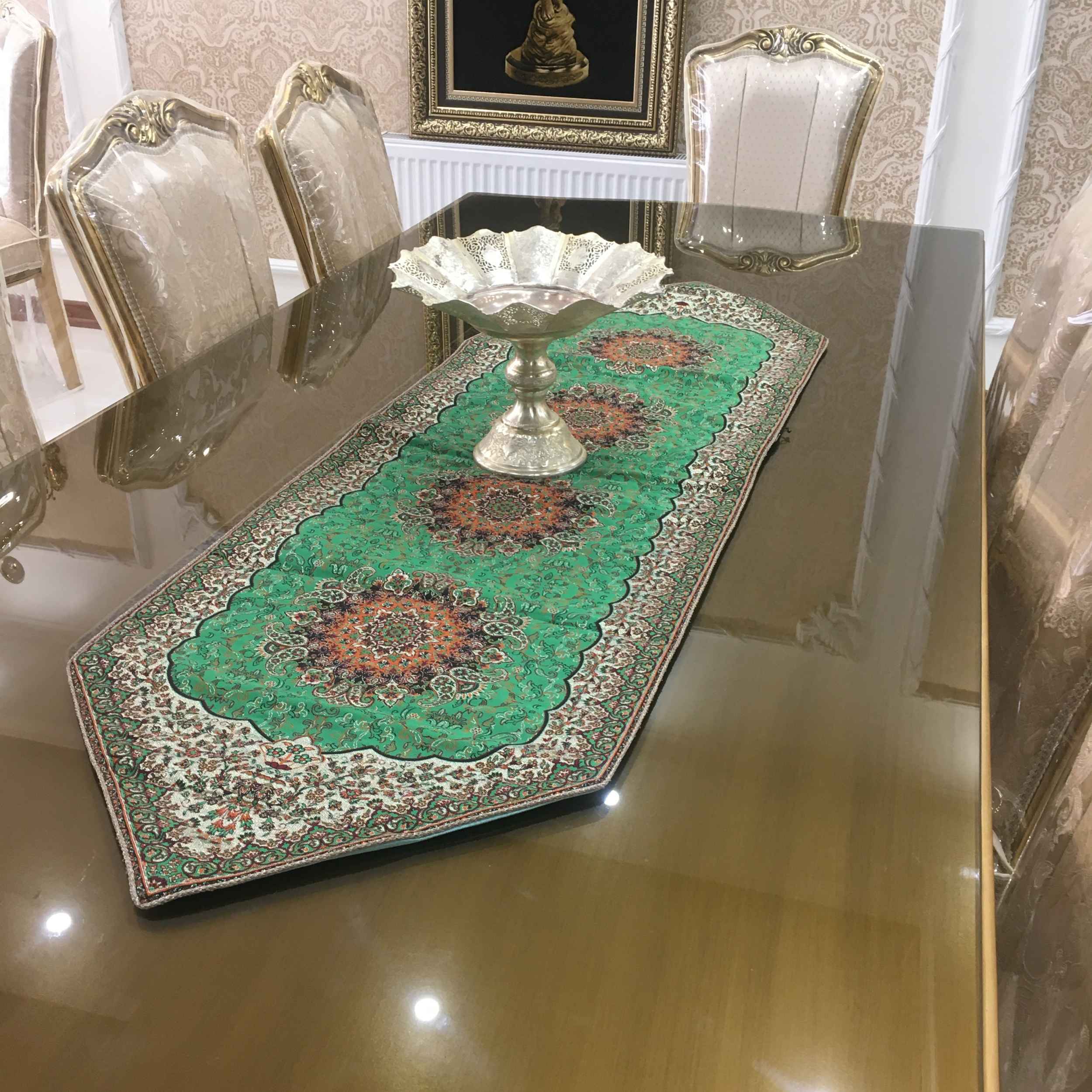 Price and Buy Termeh Tablecloth Luxurious with Persian Paisley Pattern Toranj (5x) - Image 4