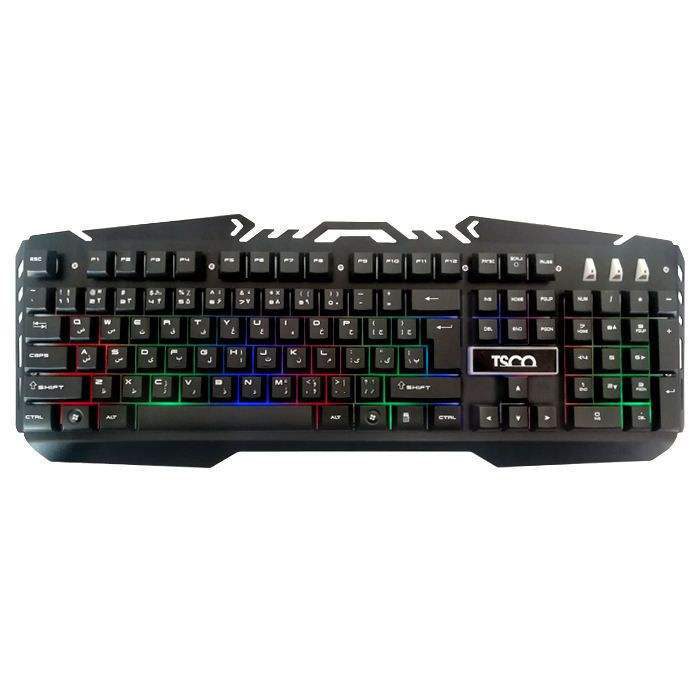 Price and Buy Tesco Gaming Keyboard With Farsi Keycaps 8021L