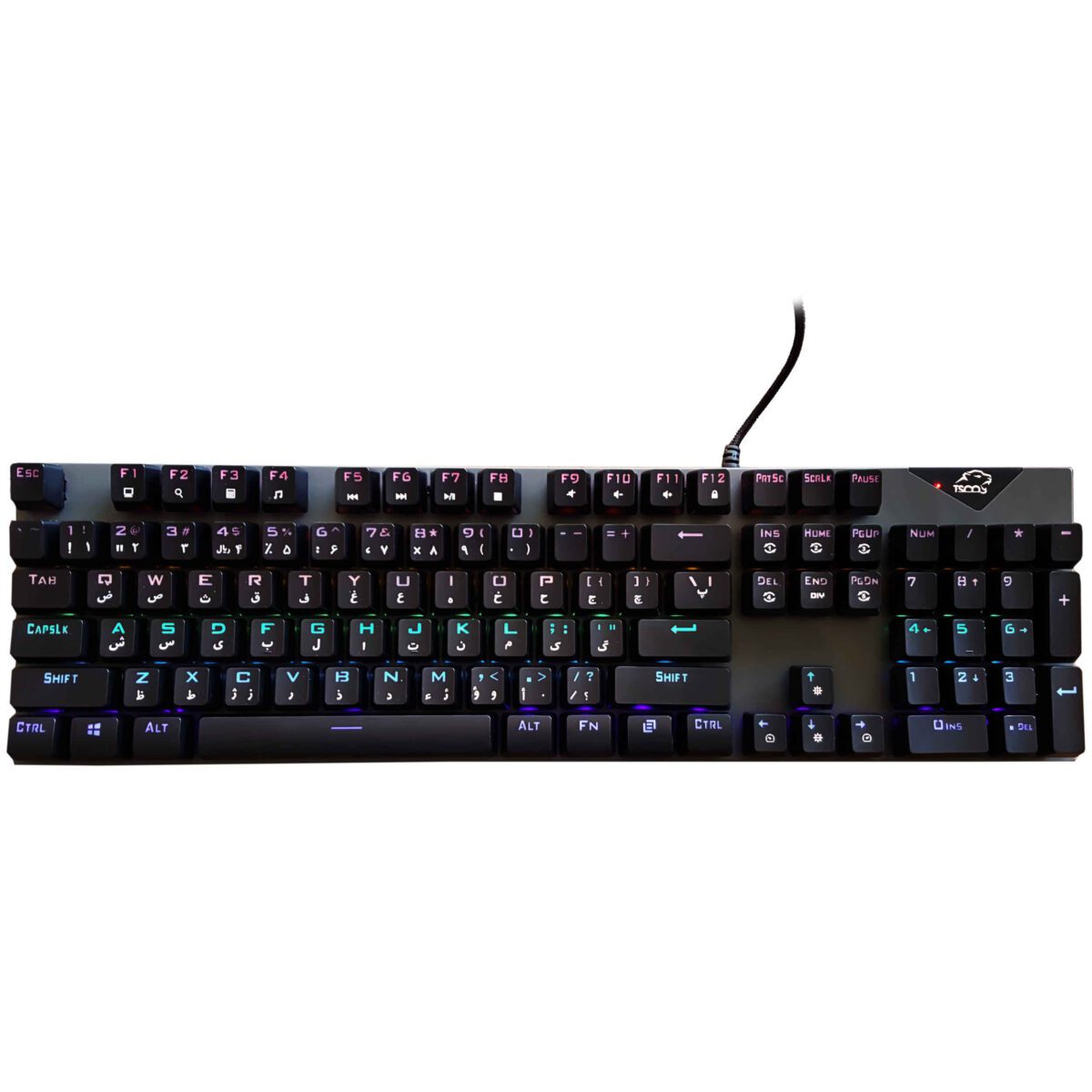 Price and Buy Tesco Gaming Keyboard with Persian Keycaps GK 8130