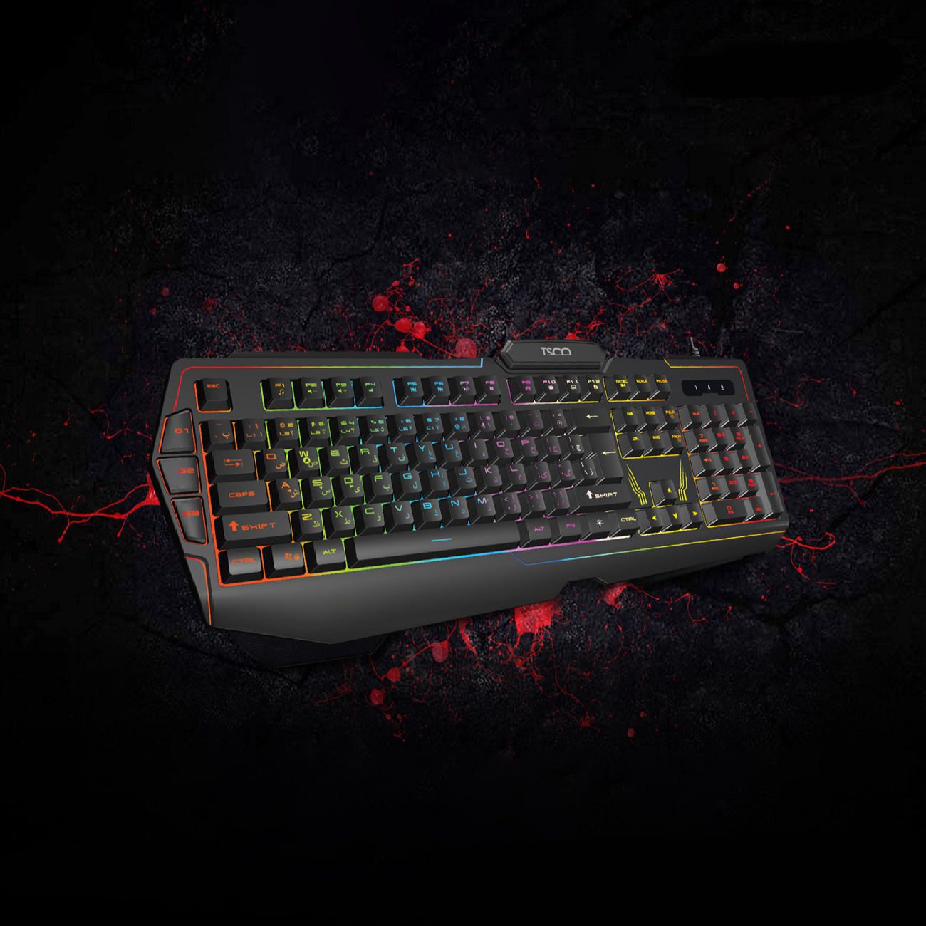 Price and Buy Tesco Gaming Keyboard with Persian Keycaps TK 8121 - Image 3