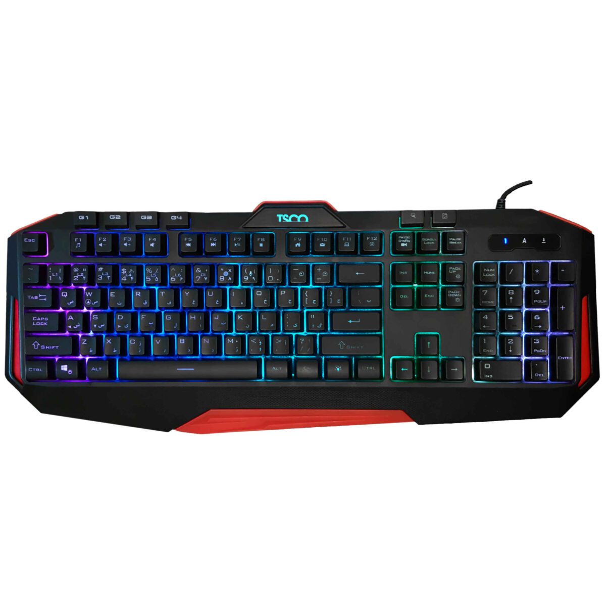 Price and Buy Tesco Gaming Keyboard with Persian Keycaps TK 8123