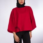 Price and Buy Three Quarter Sleeve Blouse for Women – Relaxed Fit in Red