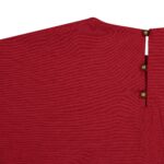 Price and Buy Three Quarter Sleeve Blouse for Women – Relaxed Fit in Red - Image 11