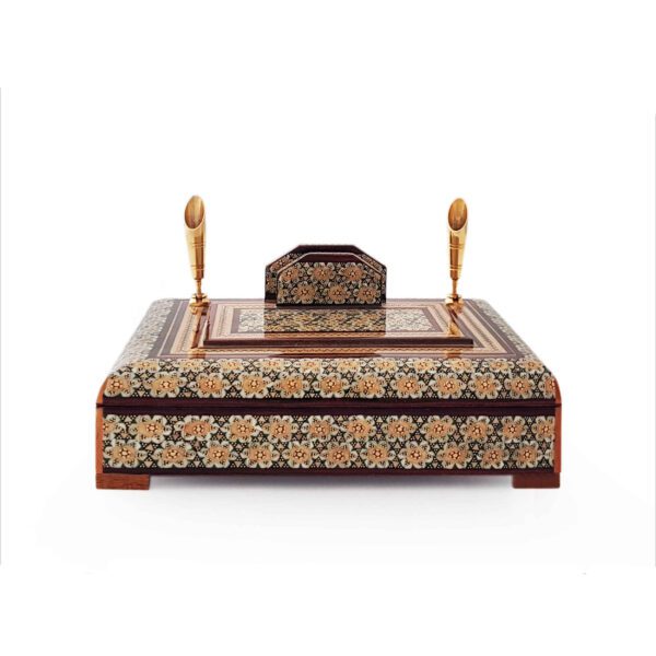 Price and Buy Timeless Style – Handcrafted Persian Desk Holder with Khatam Inlay_68ffce7fbcca9.jpeg Price and Buy Timeless Style – Handcrafted Persian Desk Holder with Khatam Inlay