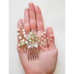 Price and Buy Timeless Touch Hair Comb, Chrystal & Beaded Design – 2 Pcs - Image 4