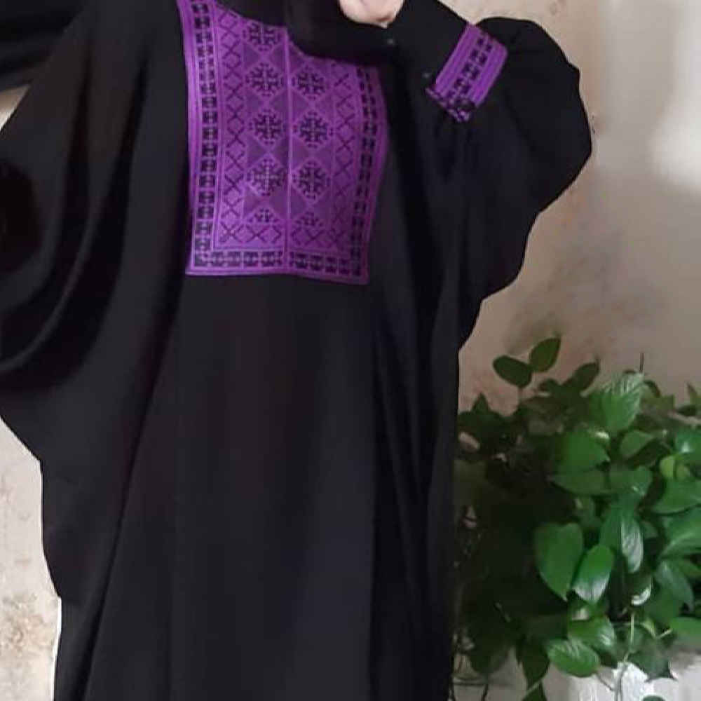 Price and Buy Traditional Butterfly Abaya for Muslim Women – Soft Crepe Fabric - Image 4