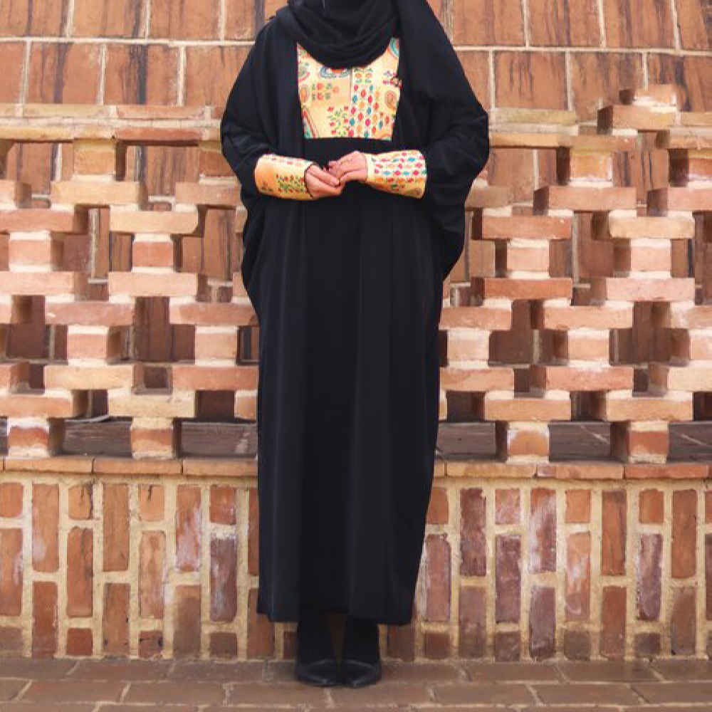 Price and Buy Traditional Butterfly Abaya for Muslim Women – Soft Crepe Fabric - Image 3