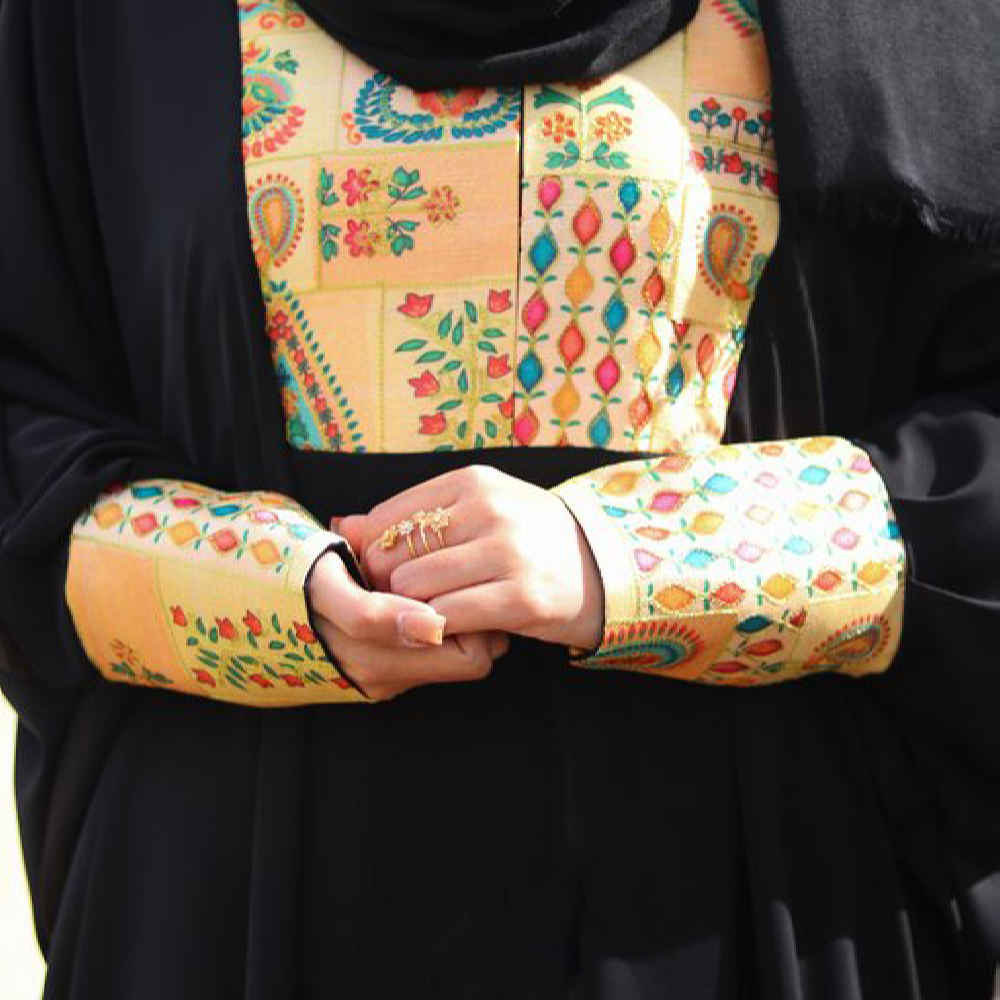 Price and Buy Traditional Butterfly Abaya for Muslim Women – Soft Crepe Fabric - Image 4