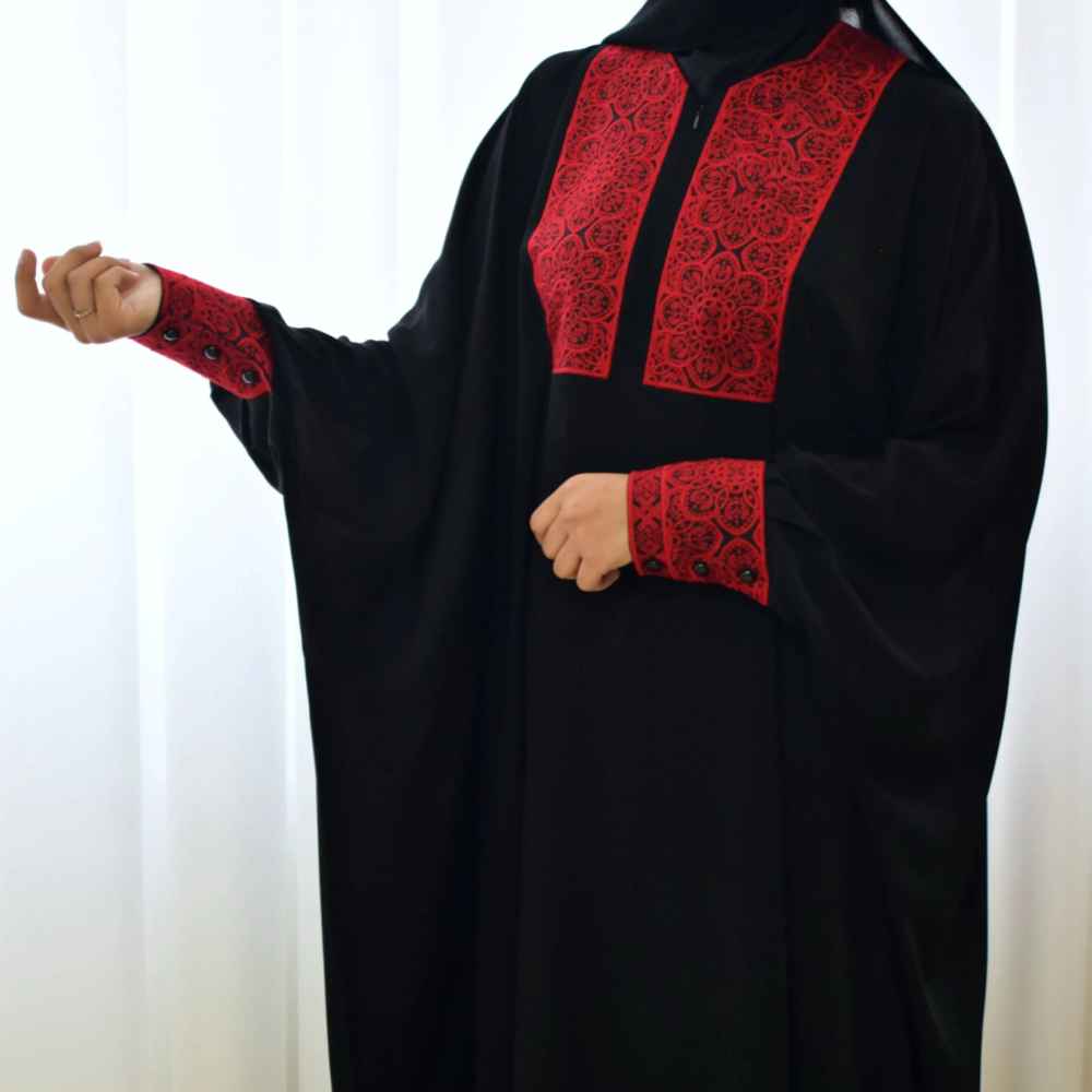 Price and Buy Traditional Butterfly Abaya for Women – Embroidered with Soft Fabric
