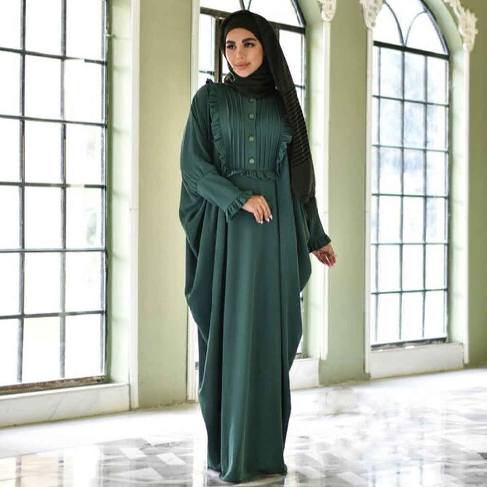 Price and Buy Traditional Butterfly Abaya for Women – Soft Cotton Fabric - Image 3