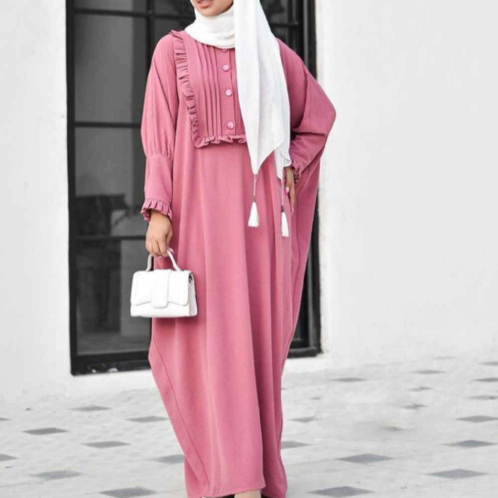 Price and Buy Traditional Butterfly Abaya for Women – Soft Cotton Fabric - Image 4