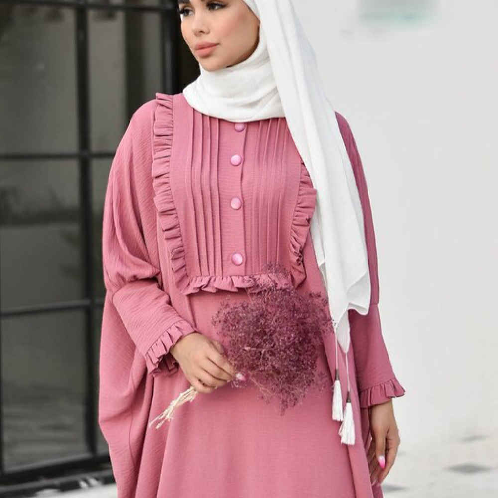 Price and Buy Traditional Butterfly Abaya for Women – Soft Cotton Fabric - Image 5