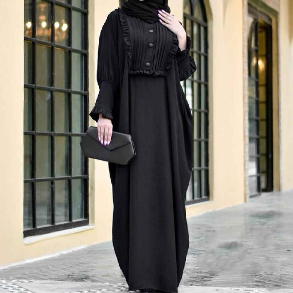 Price and Buy Traditional Butterfly Abaya for Women – Soft Cotton Fabric - Image 6