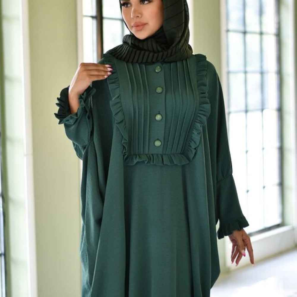 Price and Buy Traditional Butterfly Abaya for Women – Soft Cotton Fabric - Image 7