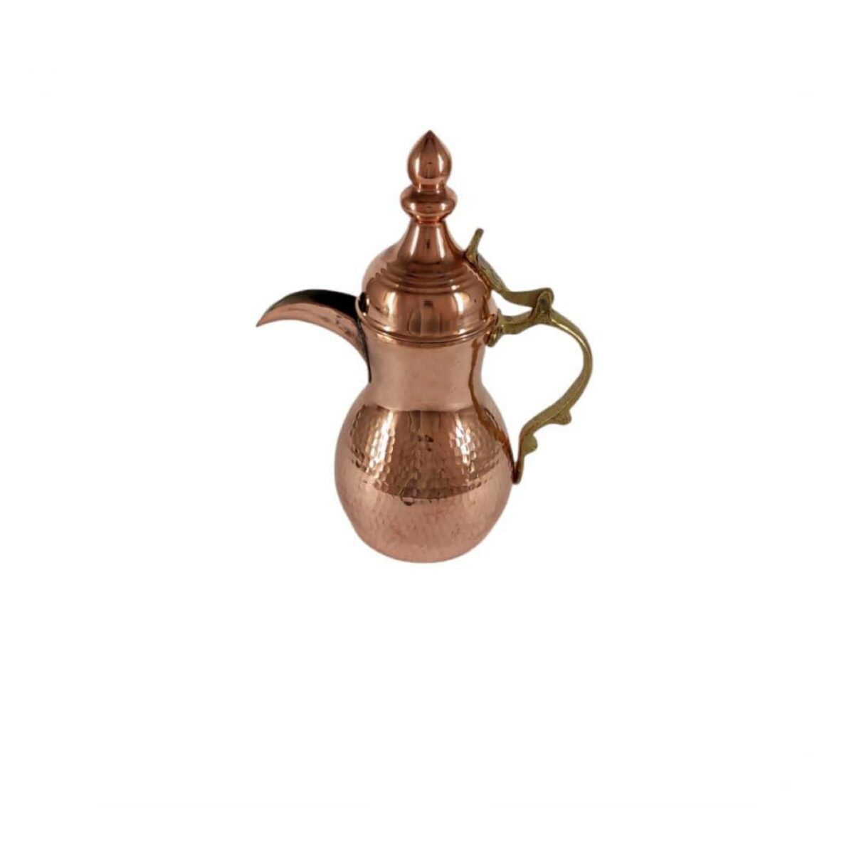 Price and Buy Traditional Hammered Copper Dallah Coffee Pot for Brewing Qahwa & Arabic Coffee