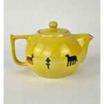 Price and Buy Traditional Hand-Painted Ceramic Teapot with Persian-Inspired Goat Pattern - Image 3