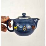 Price and Buy Traditional Hand-Painted Ceramic Teapot with Persian-Inspired Goat Pattern - Image 5