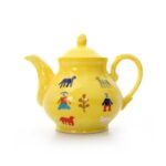 Price and Buy Traditional Hand-Painted Ceramic Teapot with Persian-Inspired tree & Goat Pattern - Image 6