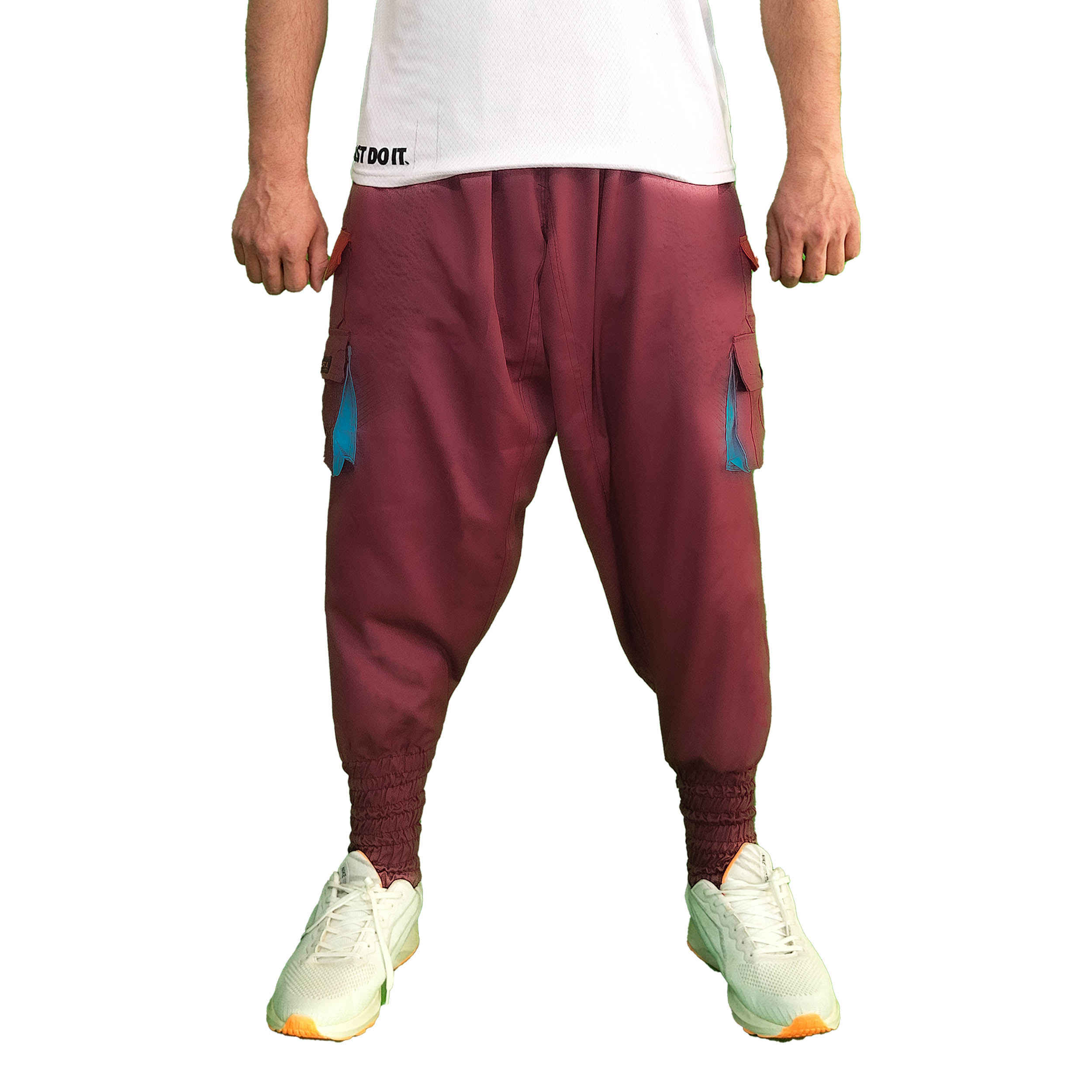 Price and Buy Traditional Kurdish Trouser – Red Bold Shalwar