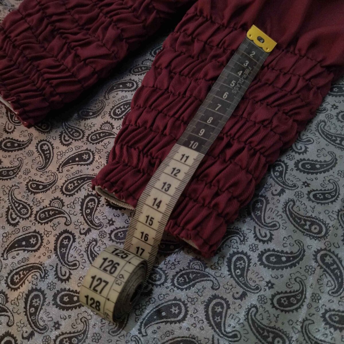 Price and Buy Traditional Kurdish Trouser – Red Bold Shalwar - Image 5