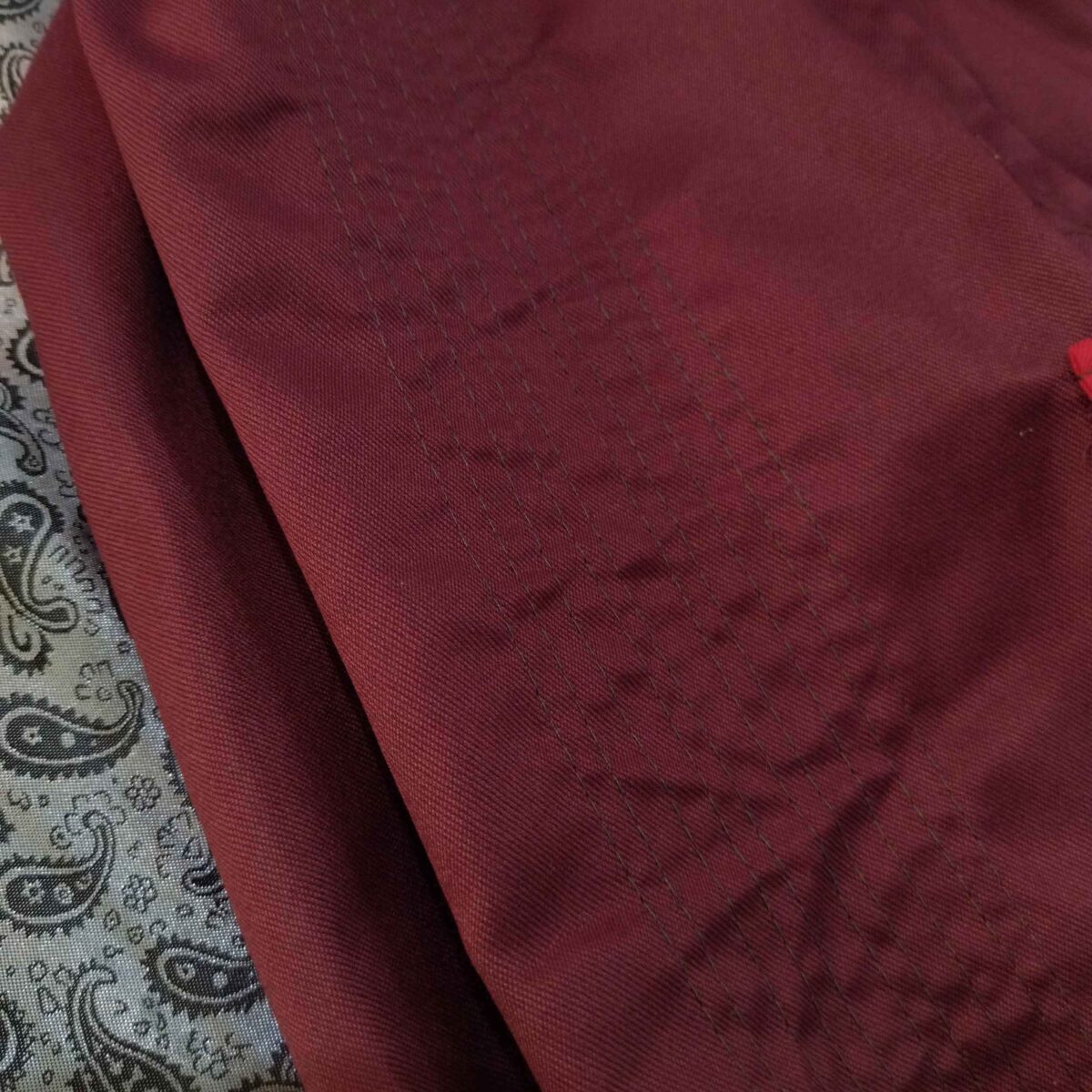 Price and Buy Traditional Kurdish Trouser – Red Bold Shalwar - Image 6