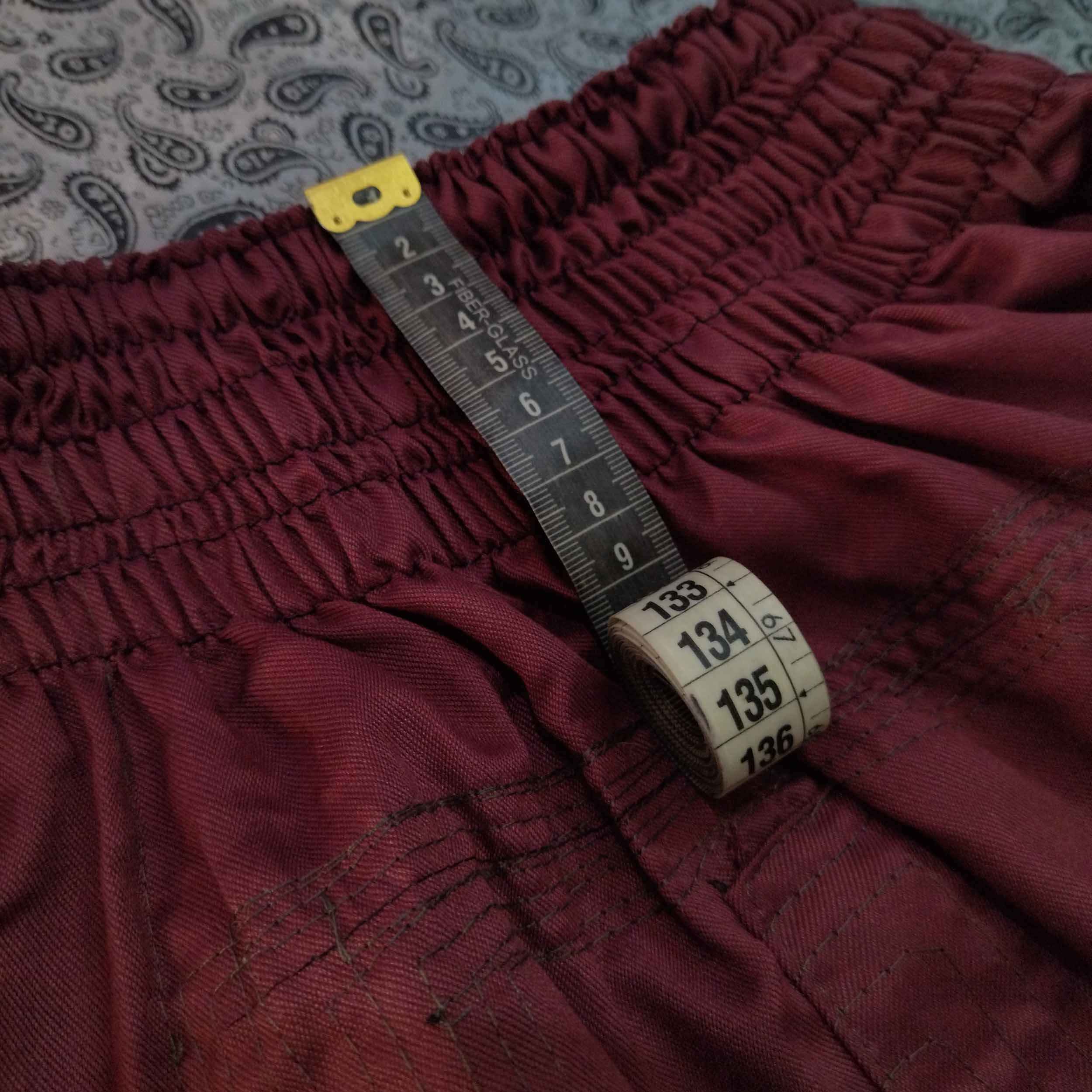 Price and Buy Traditional Kurdish Trouser – Red Bold Shalwar - Image 7