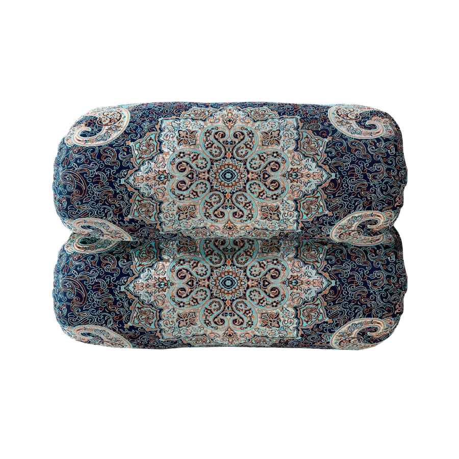 Price and Buy Traditional Persian Cylindrical Bolster Pillow with Elegant Termeh Fabric Afshan - Image 4