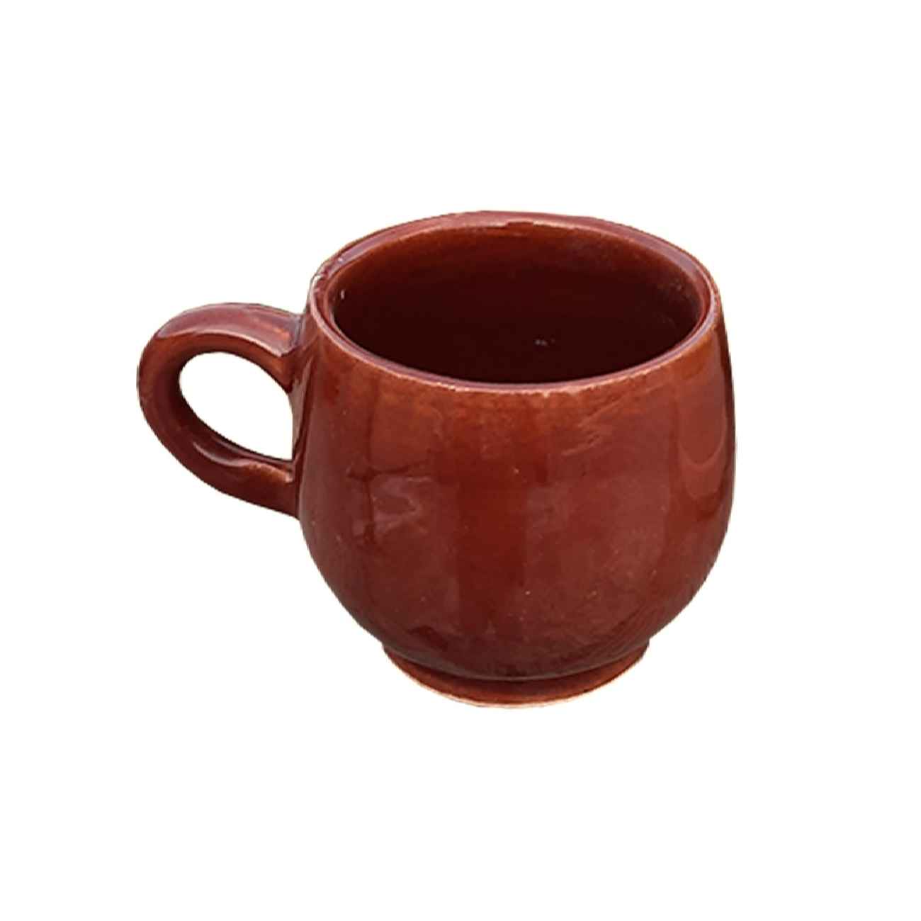Price and Buy Traditional Persian Pottery Teacup with Handle Suitable for Tea & Coffee in Brown_69014ee9b791a.jpeg Price and Buy Traditional Persian Pottery Teacup with Handle Suitable for Tea & Coffee in Brown - Image 1