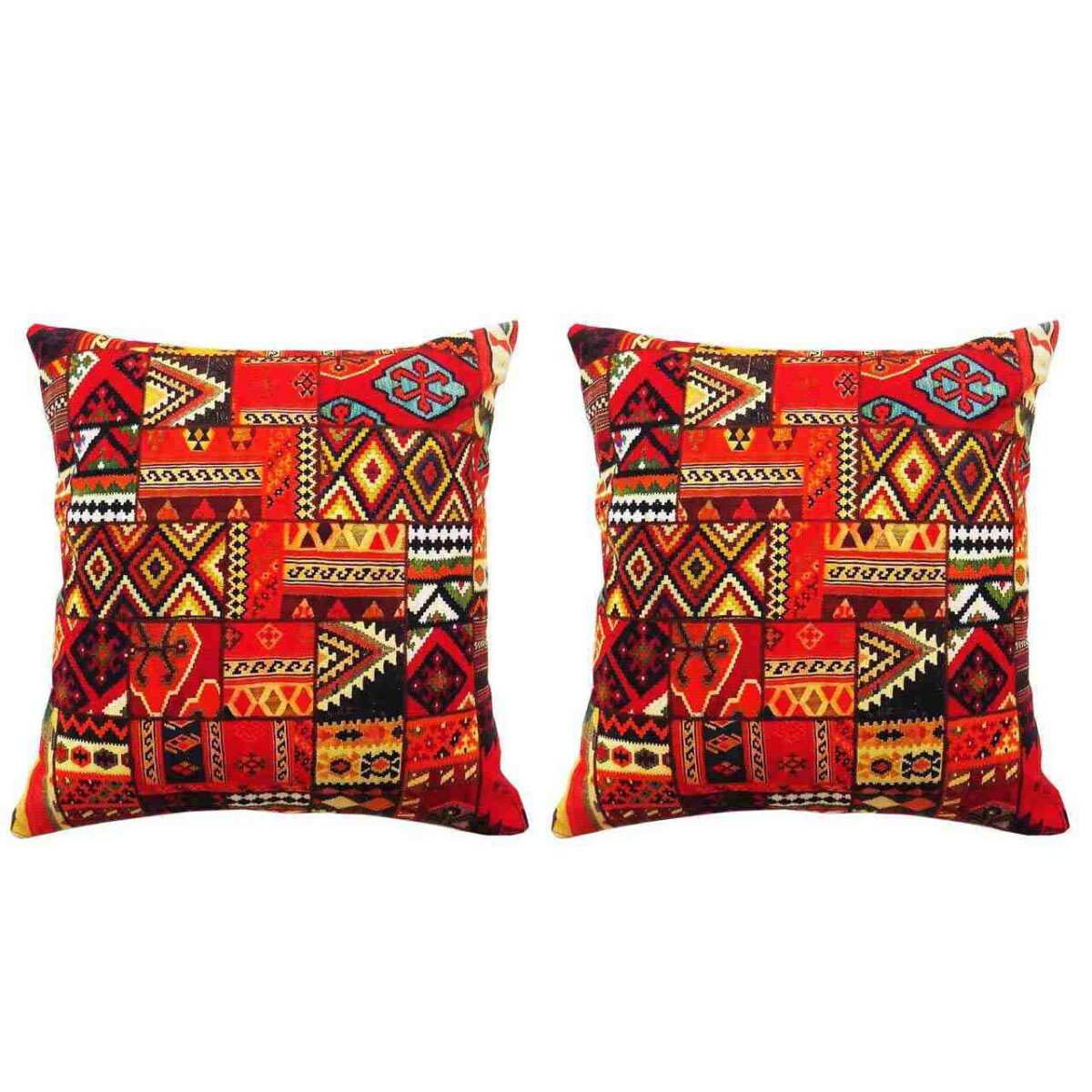 Price and Buy Traditional Velvet Footstool & Cushions Set Inspired by Persian Art - Image 3