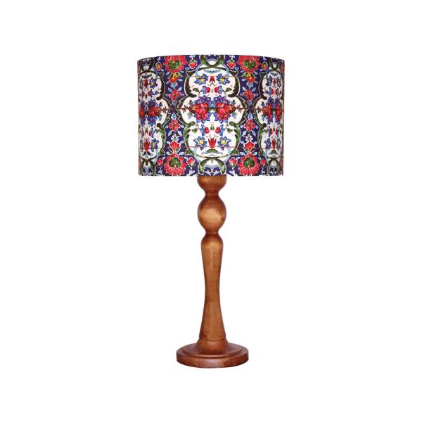 Price and Buy Traditional Wooden Table Lamp with Persian Inspired Lampshade Sajedi