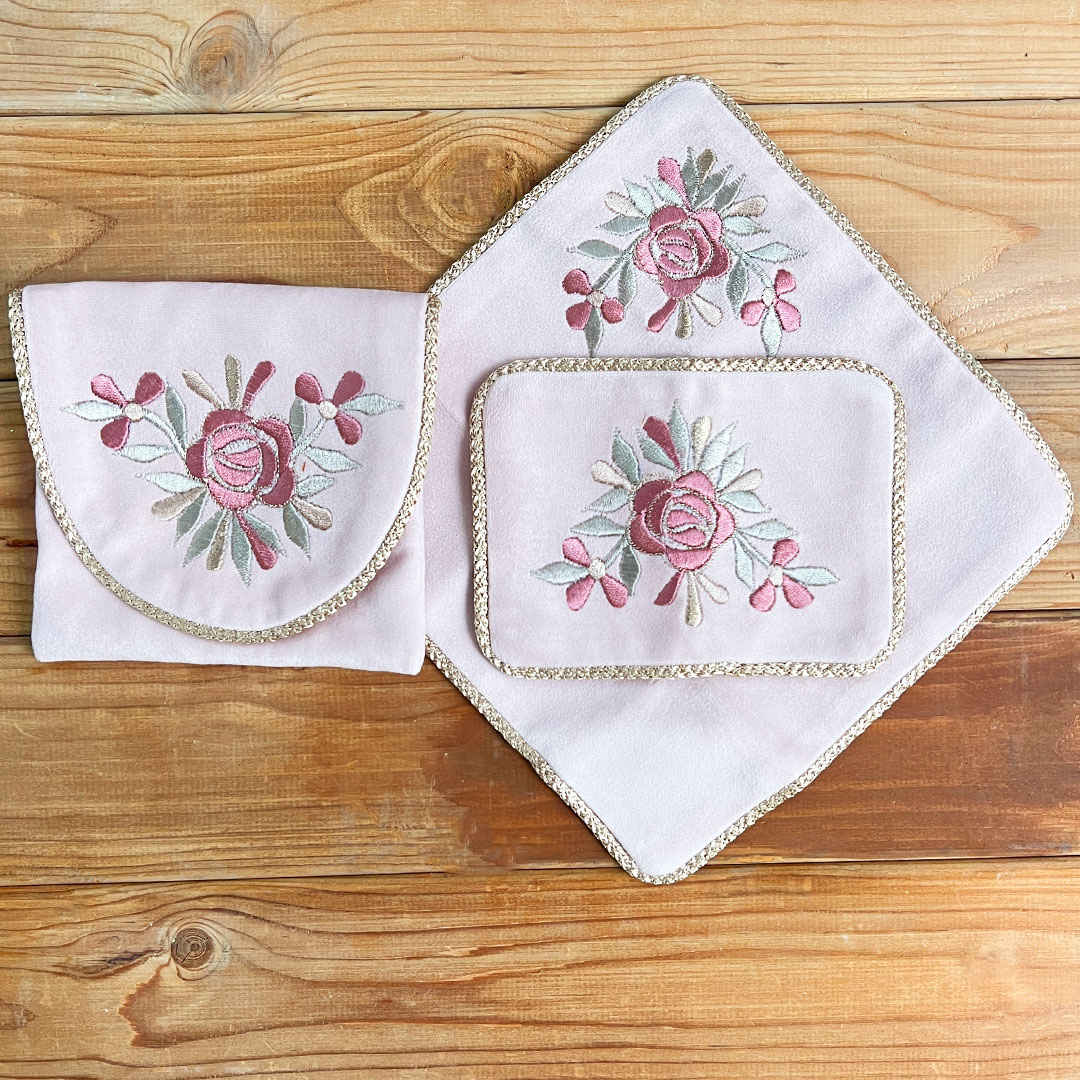 Price and Buy Travel Prayer Mat for Muslim Pocket Sized & Portable Sajada Flowers - Image 3