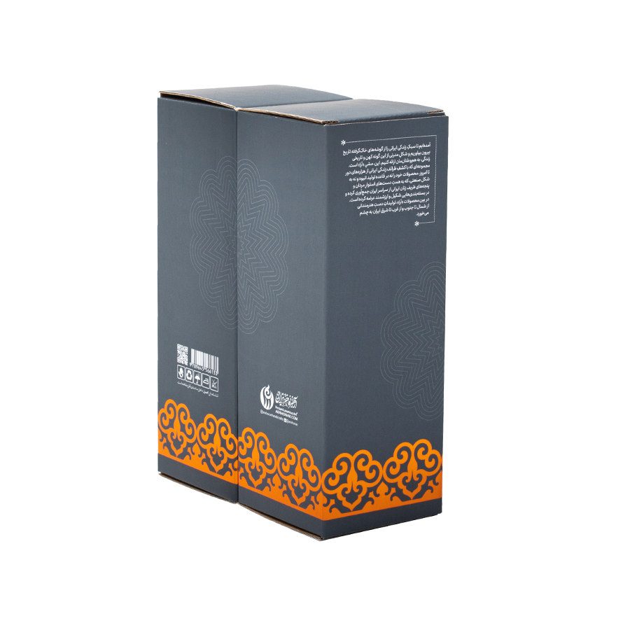 Price and Buy Treasured Persian Artisanal Gift Set Minakari Vase & Tablecloth - Image 7