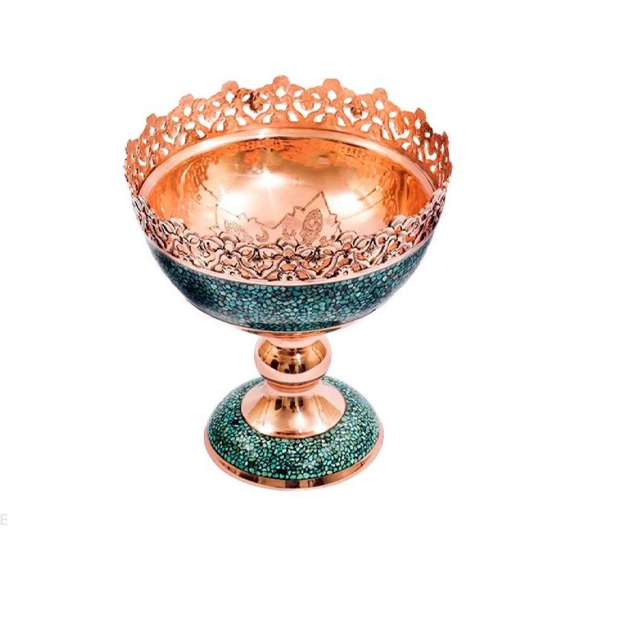 Price and Buy Treasured Persian Artisanal Gift Set Turquoise Inlay Plate & Nut Bowl - Image 3