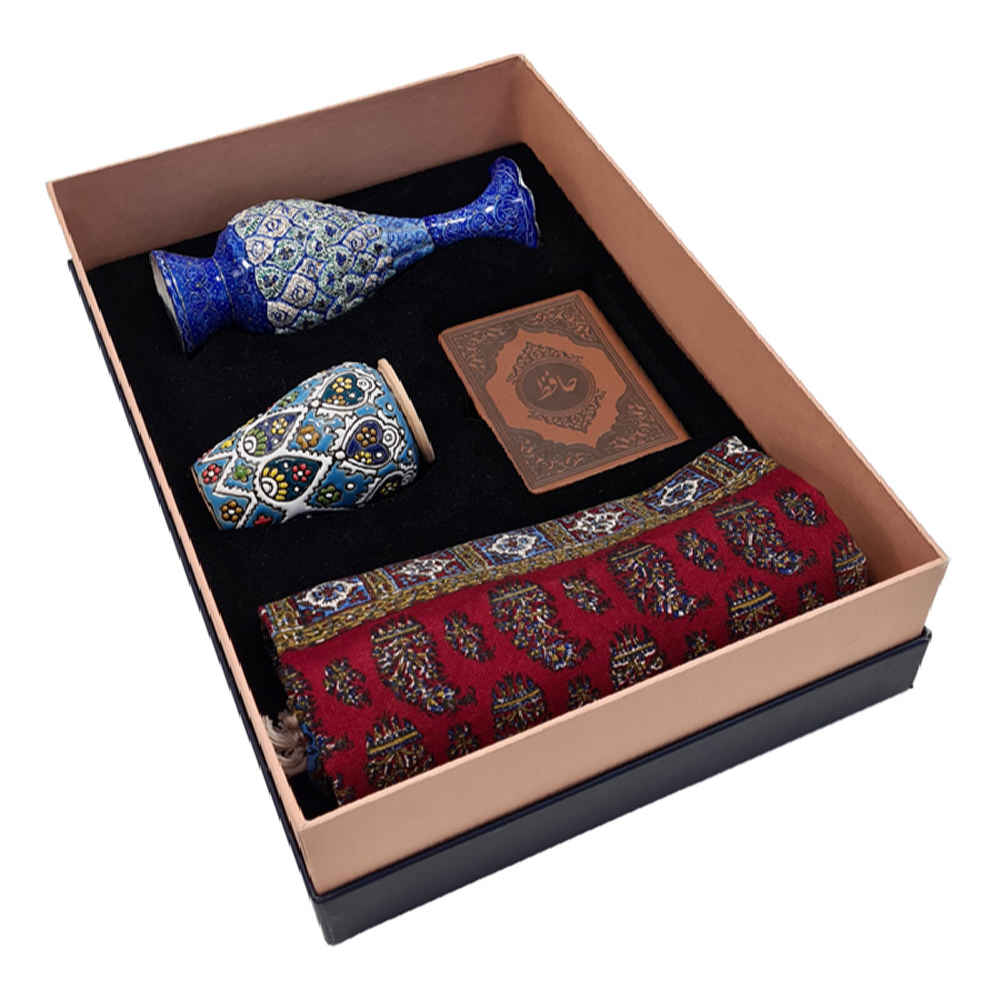 Price and Buy Treasured Persian Artisanal Gift Set Vase and Hafez Book - Image 3