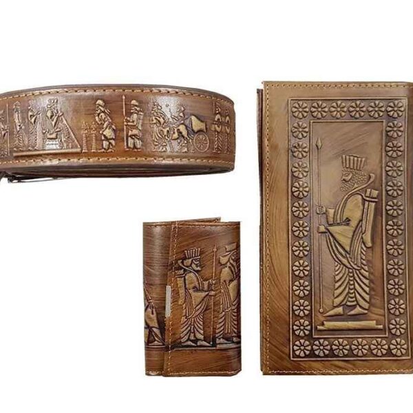 Price and Buy Treasured Persian Artisanal Wallet, Keychain & Card Holder Gift Set
