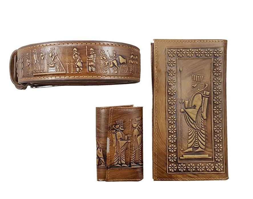 Price and Buy Treasured Persian Artisanal Wallet, Keychain & Card Holder Gift Set