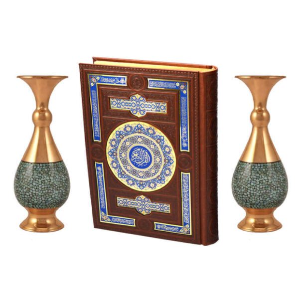 Price and Buy Treasured Persian Minakari Vases and Quran Book Gift Set_68fc459b5ea90.jpeg Price and Buy Treasured Persian Minakari Vases and Quran Book Gift Set
