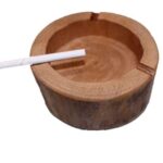 Price and Buy Tree Slice Log Ashtray – Suitable for Smokers with Rustic Style - Image 3