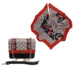 Price and Buy Trendy Chain Handbag and Scarf Combo – Stylish & Unique Design