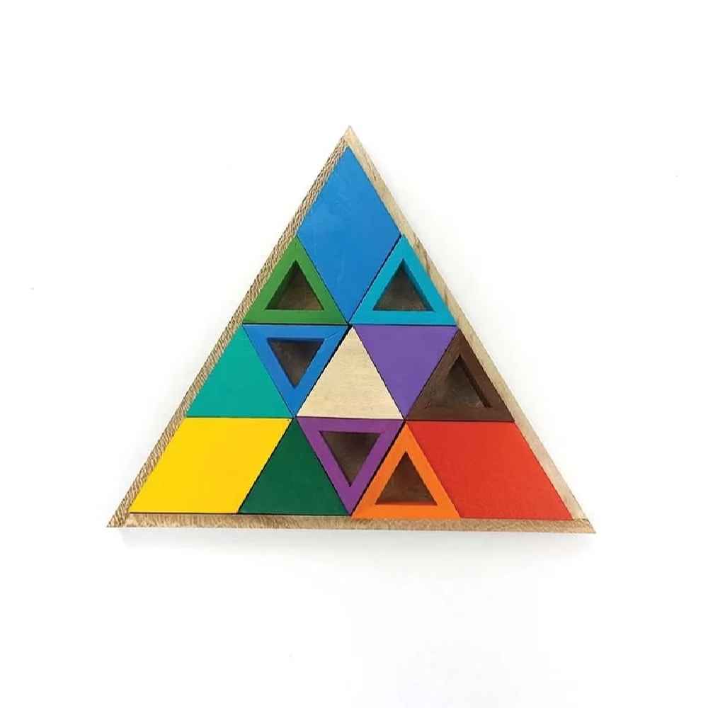 Price and Buy Triangle Wooden Brain Teaser Puzzle – Engaging Geometric Challenge