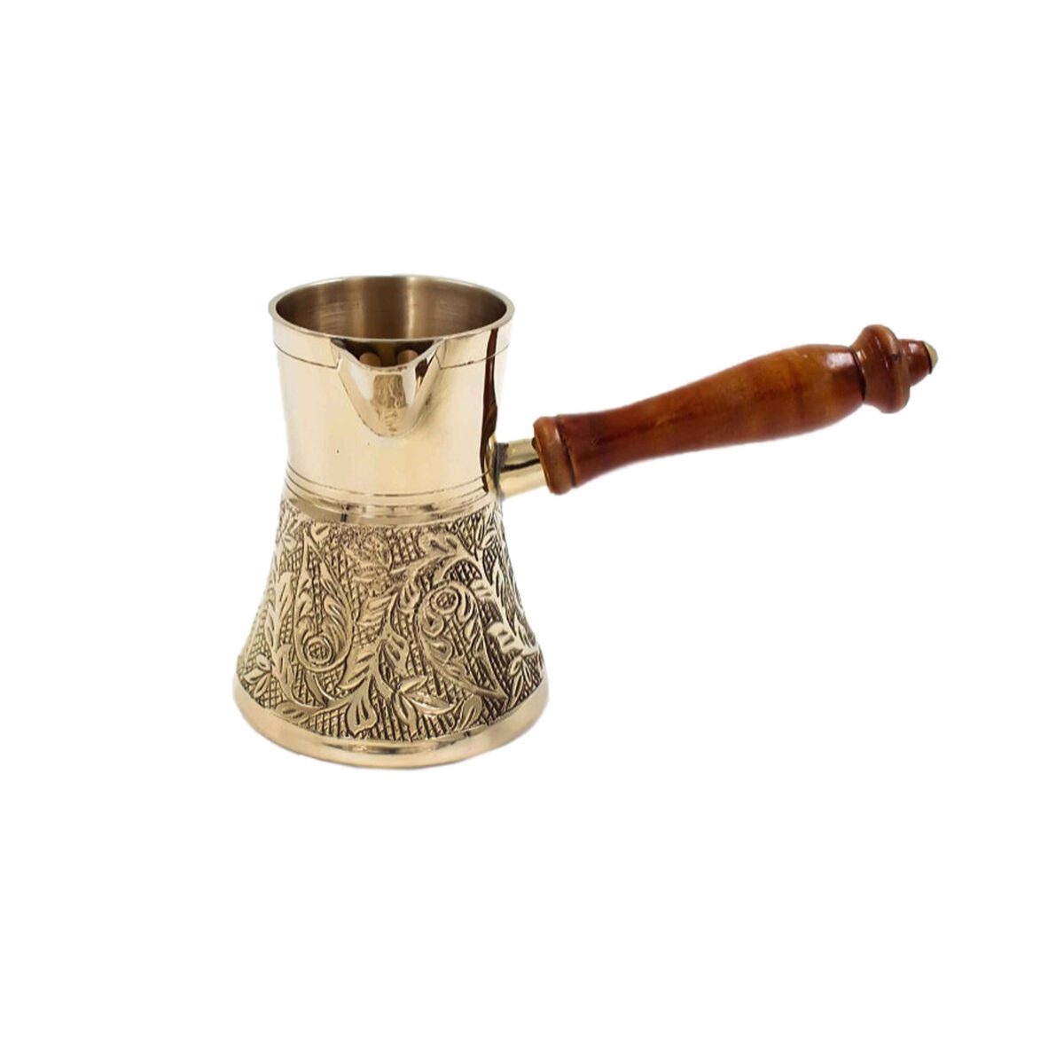 Price and Buy Turkish Coffee Pot – Traditional Hammered Brass Cezve / Ibrik, Engraved Namin