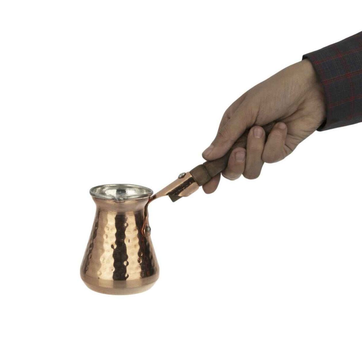 Price and Buy Turkish Coffee Pot – Traditional Hammered Copper Cezve / Ibrik, Darya - Image 3