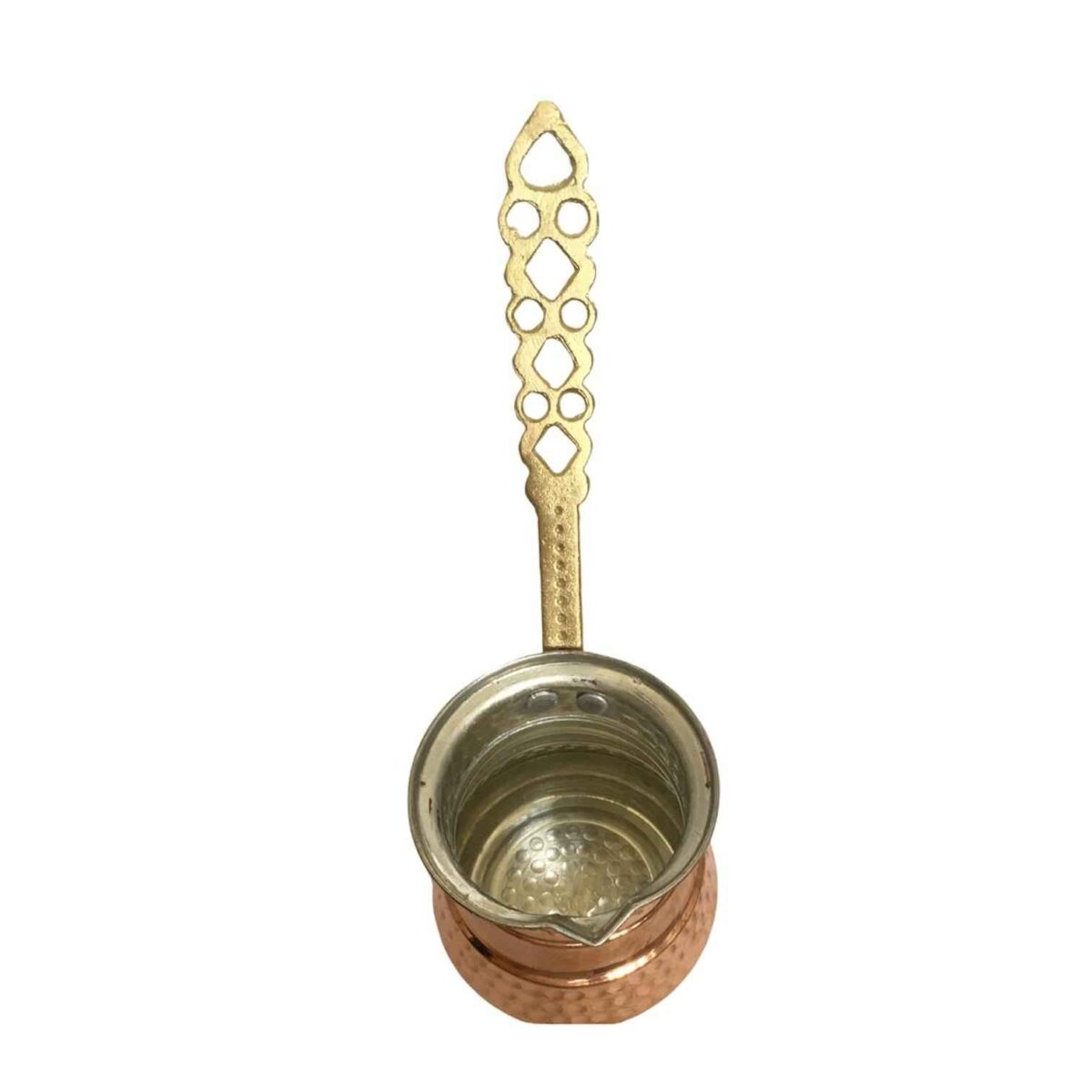 Price and Buy Turkish Coffee Pot – Traditional Hammered Copper Cezve / Ibrik, Fara - Image 3