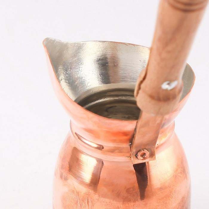 Price and Buy Turkish Coffee Pot – Traditional Hammered Copper Cezve / Ibrik, Mesaleen - Image 4