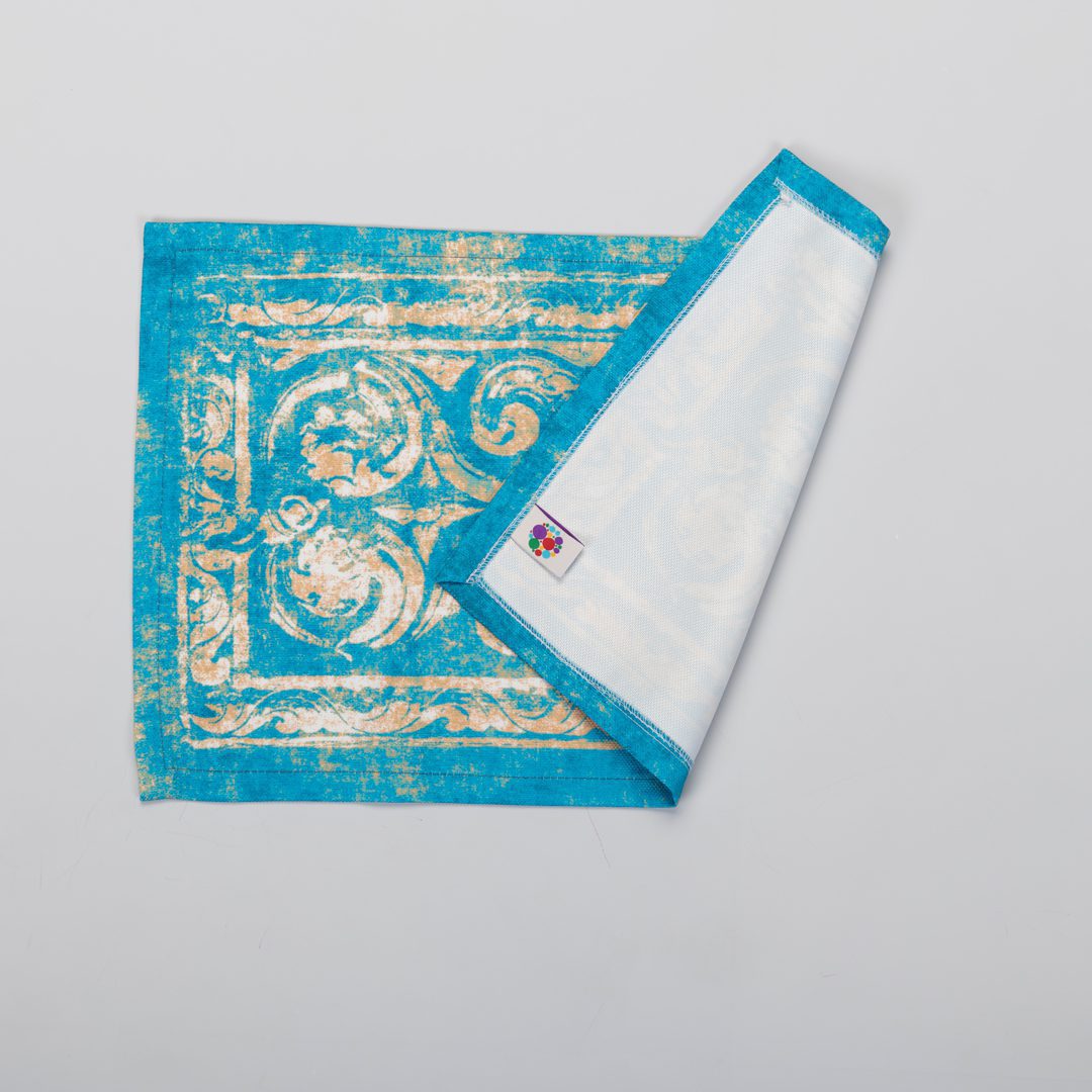 Price and Buy Turquoise Fabric Placemats Under the Plate – Model Firoozeh - Image 3