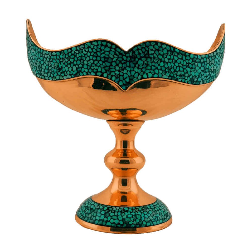 Price and Buy Turquoise Inlay Copper Bowl Model Kashkul_68fbdc45e6966.jpeg Price and Buy Turquoise Inlay Copper Bowl Model Kashkul - Image 1